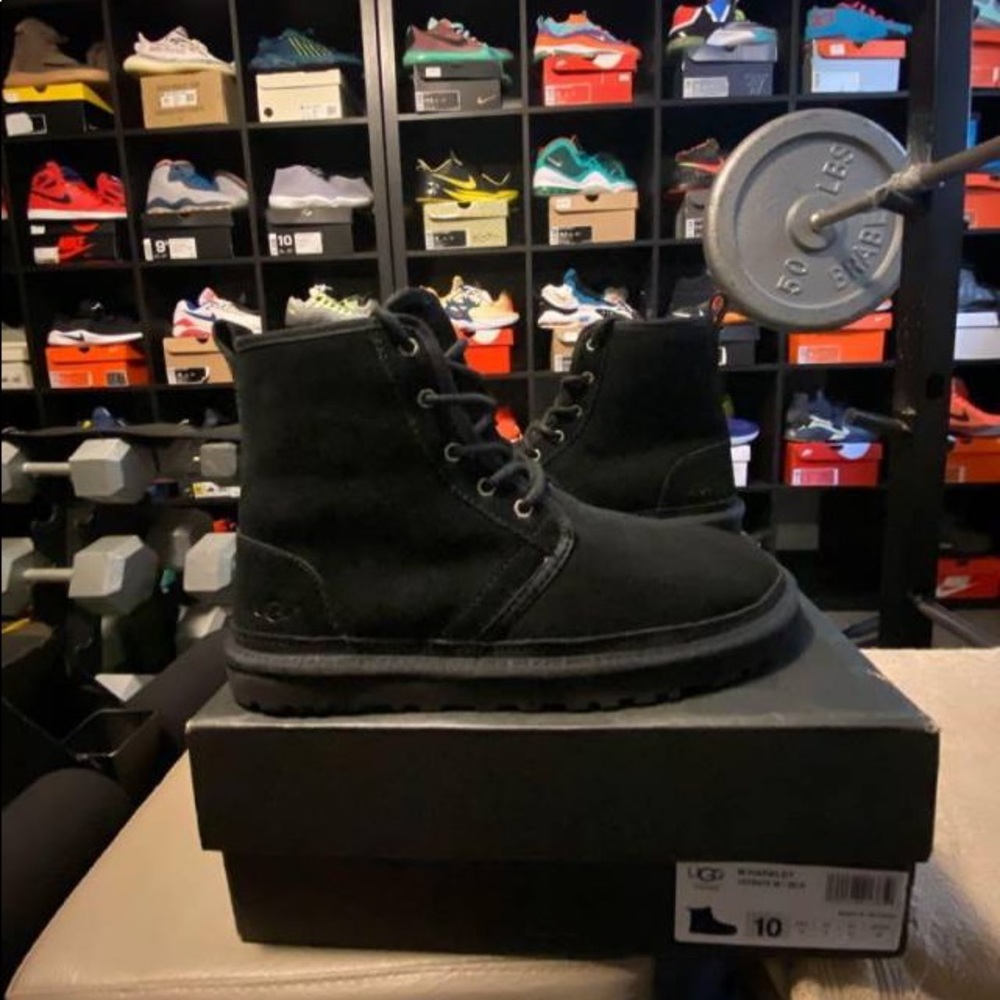 Brand New In Box UGG Harkley Black Mens size 10